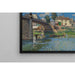 Reproduktion av målningen Le pont à Villeneuve-la-Garenne - Alfred Sisley