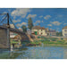Reproduktion av målningen Le pont à Villeneuve-la-Garenne - Alfred Sisley