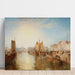 Reproduktion av målningen Le port de Dieppe - Joseph Mallord William Turner