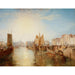 Reproduktion av målningen Le port de Dieppe - Joseph Mallord William Turner