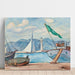 Reproduktion av målningen Le port de Saint-Tropez - Henri Lebasque