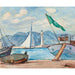 Reproduktion av målningen Le port de Saint-Tropez - Henri Lebasque