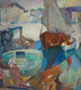 Le retour du bateau de pêche - Hugh Henry Breckenridge — vy av konstverket
