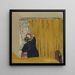 Le rideau jaune - Édouard Vuillard — inramlat konstverk på väggen