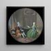 kung Gustaf III och Katarina II av Ryssland i Fredrikshamn - Cornelius Hoeyer — inramlat konstverk på väggen