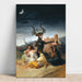 Reproduktion av målningen Le sabbat des sorcières - Francisco de Goya