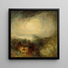 Le soir du déluge - Joseph Mallord William Turner — inramlat konstverk på väggen