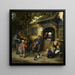Le violoniste - Adriaen van Ostade — inramlat konstverk på väggen