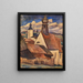Vue sur les toits de Regen - Leo Gestel — inramlat konstverk på väggen