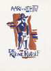 Projekt av bokomslag för "Le Petit Rudolf" av Aart van der Leeuw - Leo Gestel — vy av konstverket