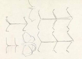 Leo Gestel - Ontwerpen voor een watermerk van een bankbiljet ornament en vlinder.webp