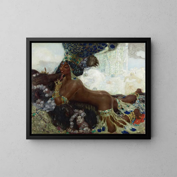 Bajadeh - Leo Putz — inramlat konstverk på väggen