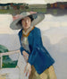 Frieda am Langenbräusee - Leo Putz — vy av konstverket