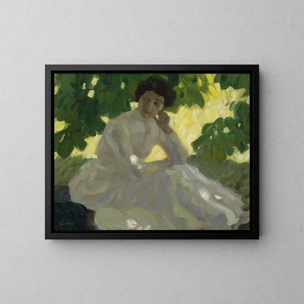Sommardag - Leo Putz — inramlat konstverk på väggen