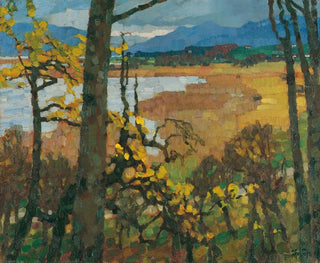Höst vid Chiemsee - Leo Putz — vy av konstverket