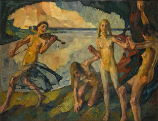 Ungt liv - Leo Putz — vy av konstverket