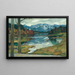 Kampenwand Chiemsee - Leo Putz — inramlat konstverk på väggen