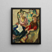 Lisl och Buberl - Leo Putz — inramlat konstverk på väggen