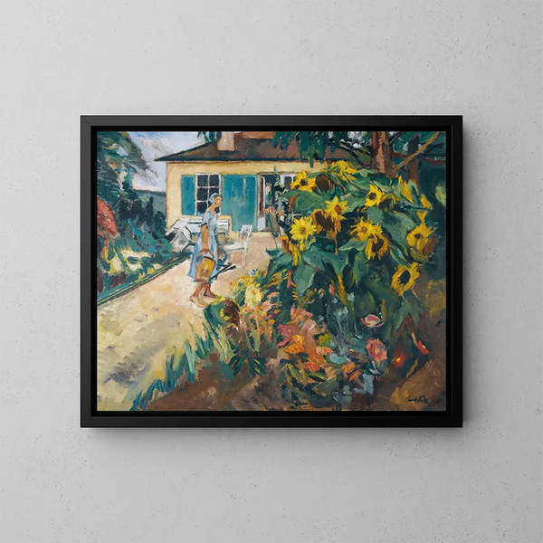 Mon jardin - Leo Putz — inramlat konstverk på väggen