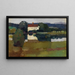Château vid sjön Hartmannsberg - Leo Putz — inramlat konstverk på väggen