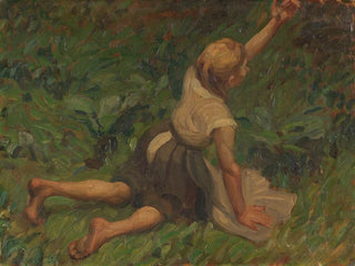 Studie över Askungen - Leo Putz — vy av konstverket