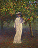 Dame dans le jardin en automne - Léon Kamir - Kaufmann — vy av konstverket