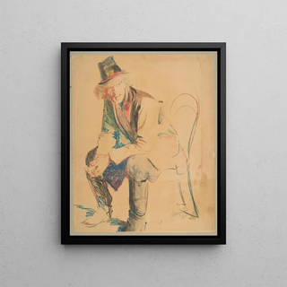 Leon Wyczkowski - Cracow peasant sitting in a chair.webp