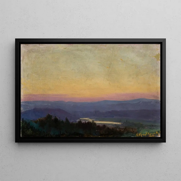 Leon Wyczkowski - The Vistula near Tyniec at Sunset.webp