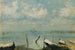 Vue de Mestre sur Venise, paysage lagunaire - Leopold Carl Müller — vy av konstverket