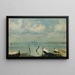 Vue de Mestre sur Venise, paysage lagunaire - Leopold Carl Müller — inramlat konstverk på väggen