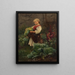 La ménagère - Leopold Carl Müller — inramlat konstverk på väggen