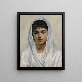 Leopold Carl Mller - Girl In White.webp