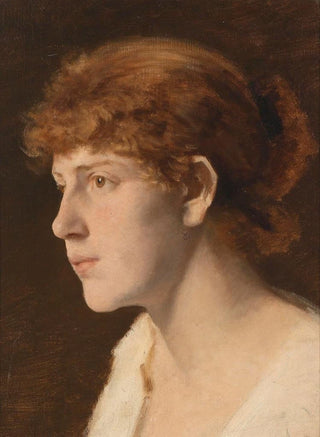 Tête de jeune fille - Leopold Carl Müller — vy av konstverket