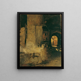 Leopold Carl Mller - Tor eines arabischen Hauses.webp