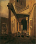 Vue d'un couloir à colonnes dans le temple de Diane à Spalato - Leopold Ernst — vy av konstverket