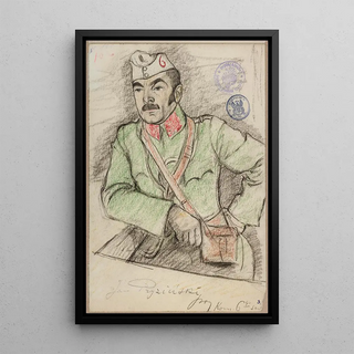 Leopold Gottlieb - Jan Pryziski cavalry lieutenant kmdt 6 Swedish lancers of the Polish.webp