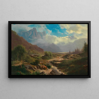 Leopold Heinrich Voescher - Hochgebirgslandschaft.webp