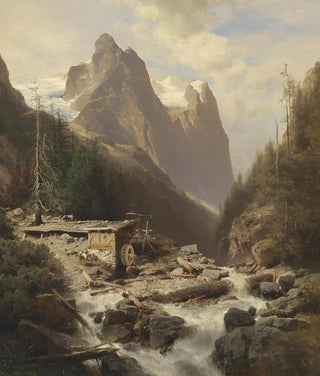 Leopold Heinrich Vscher - Blick auf die Brentagruppe.webp