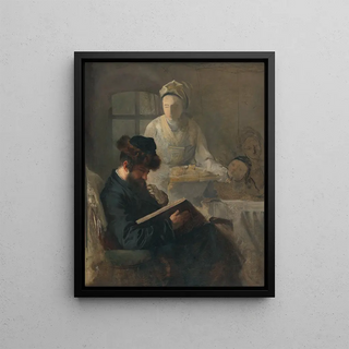 Leopold Horovitz - At the rabbis.webp