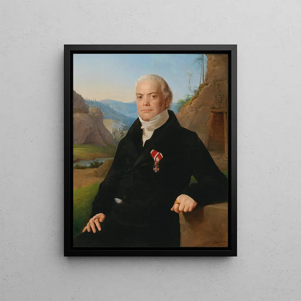 Leopold Kupelwieser - Portrait of Anton Ritter Mantz von Mariensee Mantua 17571830 Bad Ischl owner of a mine and smelting works in the Bukovina.webp
