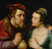 Les Amants inégaux - Cornelis Cornelisz Van Haarlem — vy av konstverket
