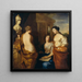 Les Arts autour du buste de la reine Kristina de Suède - David Klöcker Ehrenstrahl — väggpresentation av konstverket