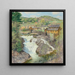 Les Chutes - Willard Leroy Metcalf — inramlat konstverk på väggen