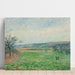 Reproduktion av målningen Les Coteaux de Gisors, Temps Gris - Camille Pissarro