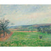 Reproduktion av målningen Les Coteaux de Gisors, Temps Gris - Camille Pissarro