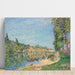 Reproduktion av målningen Les Coteaux de La Celle, Après Saint-Mammès - Alfred Sisley