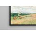 Reproduktion av målningen Les Coteaux de Thierceville, Meules, Berger och Troupeau - Camille Pissarro