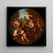 Les Cupides forgerons - Charles-Antoine Coypel — inramlat konstverk på väggen
