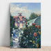 Reproduktion av målningen Les Dahlias, trädgård i Petit Gennevilliers - Gustave Caillebotte