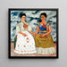 Reproduktion av målningen Les Deux Fridas - Frida Kahlo